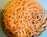 A picture of step 5 of Quick Bay Scallops with Spaghetti.