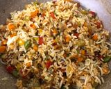 A picture of step 6 of Schezwan Egg Fried Rice.