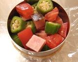 A picture of step 3 of Summertime Chilled Umeshu and Okra in Jelly For the Star Festival.