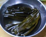 A picture of step 1 of For the New Year Feast - Konbu Seaweed Wrapped Ground Chicken.