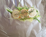 Foto del paso 3 de la receta: Salmón al vapor con pimienta y limón
