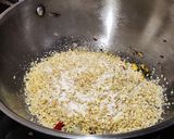 A picture of step 8 of Corn daliya upma.