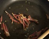 A picture of step 2 of Tortellini with Cream and Speck.