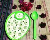 A picture of step 9 of Suji Ras Malai.