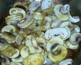 A picture of step 8 of Chicken stuffed with leeks & mushroom gravy.