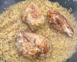 A picture of step 5 of One Pot Chicken and Rice.