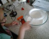 A picture of step 2 of Auntie Janes Caramel Shortcake.