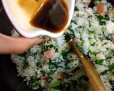 A picture of step 3 of A Family Favorite: Japanese Flavored Spinach Fried Rice.