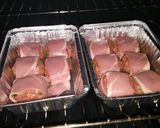 Foto del paso 2 de la receta: Albóndigas con tocino rellenas de mozzarella