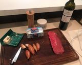 A picture of step 3 of Bavette Schalotts.