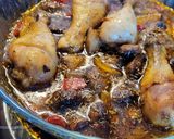 Foto del paso 6 de la receta: Pollo en salsa con ciruelas y champiñones
