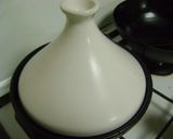 A picture of step 7 of Chingri diye Panch Mishali Torkari (Bengali Dish cooked in a Moroccan Tagine Pot).