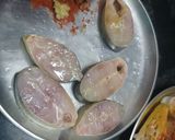 A picture of step 1 of Indian salmon or Blue threadfin/Rawas Fish - Fry.