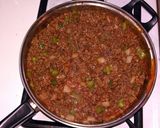 A picture of step 2 of kid friendly sloppy joes.