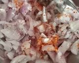 A picture of step 1 of Onion paratha.