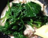A picture of step 6 of Easy Spinach and Chicken in Cream Sauce.