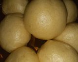 Foto langkah ke 4 dari resep Bakpao mulus tanpa telur.