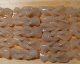 A picture of step 2 of Make on December 31 - Macrobiotic Osechi (New Years Feast Food): Simmered Konnyaku.