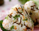 A picture of step 2 of Tempura Crumbs and Sakura Shrimp Rice Balls.