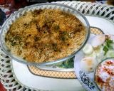 A picture of step 5 of Kofta Biryani.