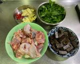 三杯雞米血的食譜步驟1照片