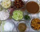 A picture of step 1 of Jhaal muri  (kolkata style street food with spicy puffed rice  ).