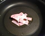 A picture of step 3 of Pasta Carbonara with Tomato, Milk and Whole Eggs.