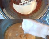 A picture of step 7 of Cherry and Chocolate No-Bake Cheesecake.
