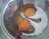 A picture of step 1 of Hotel-style Scrambled Eggs.