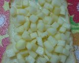 A picture of step 2 of Apple Ginger Honey Toast.