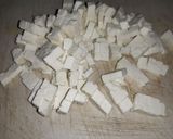 A picture of step 2 of Paneer cheesy parcel.