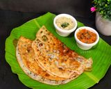 A picture of step 9 of Rava Dosa.