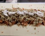 A picture of step 7 of Vegan Sausage Wellington.