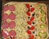 A picture of step 5 of Pizza four seasons 😍.