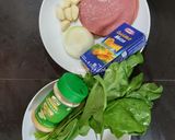 Foto langkah ke 1 dari resep Spinach quiche with smoke beef.