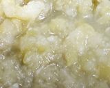 A picture of step 1 of Bottle gourd bharta.
