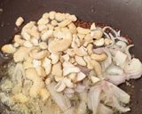 A picture of step 3 of Kaju Karela Sabji.