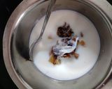 A picture of step 2 of Gulkand chikoo milk shake.