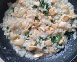 Foto langkah ke 8 dari resep MPASI : Bubur kangkung tahu telur puyuh (6 bln).