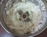 A picture of step 2 of Veg cheese spread.