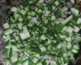 A picture of step 4 of Ridge gourd egg fry.