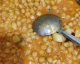 A picture of step 4 of Aloo chana masala.