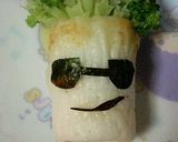 A picture of step 4 of Hair-sprouted Chikuwa for Bentos [Charaben].