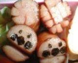 A picture of step 8 of Sausage Faces for Bento Lunchboxes.