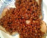 Baked beans on toast with egg recipe step 2 photo