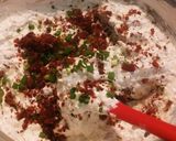 A picture of step 1 of Loaded Baked Potato Dip.