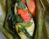 Foto langkah ke 8 dari resep Pepes (Pais) Ikan Patin.
