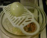 A picture of step 1 of Quail Egg Meatballs in Sweet Vinegar Ankake Sauce.