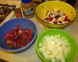A picture of step 1 of Beef Stew.