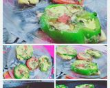 A picture of step 2 of Stuff egg capsicum 🍽️.